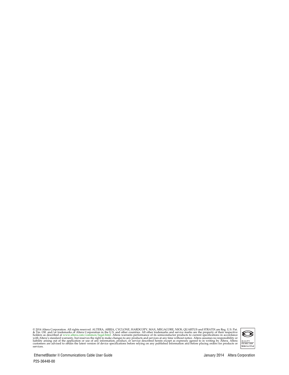 Altera EthernetBlaster II User Manual | Page 2 / 32