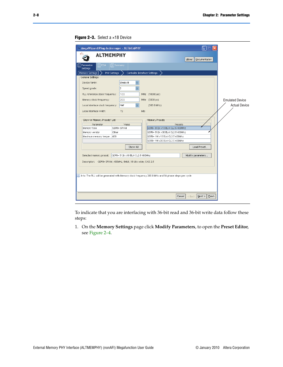 Device (see, Figure 2–3 | Altera External Memory PHY Interface User Manual | Page 14 / 83
