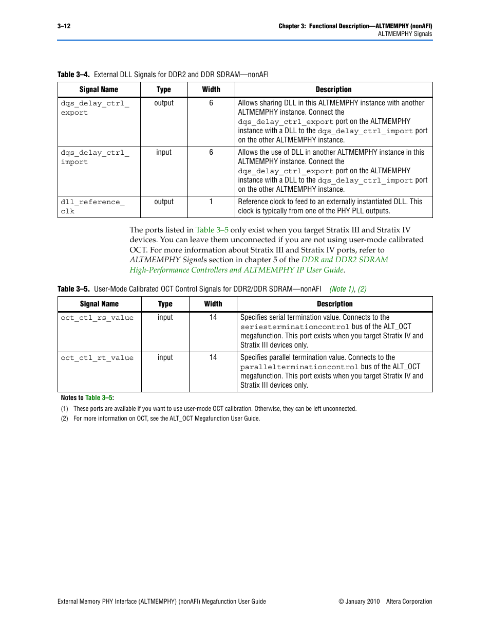 Altera External Memory PHY Interface User Manual | Page 28 / 83