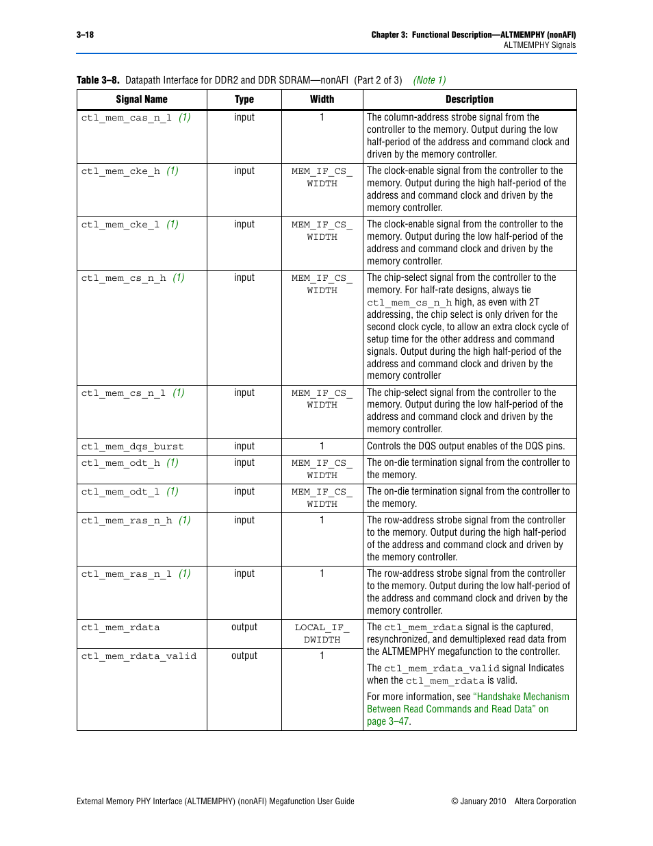 Altera External Memory PHY Interface User Manual | Page 34 / 83