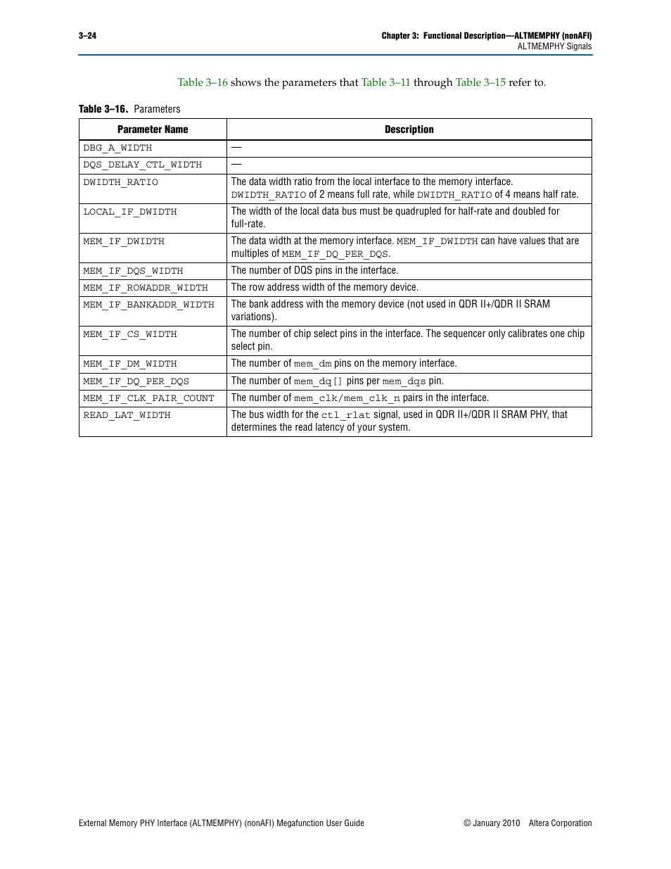 Altera External Memory PHY Interface User Manual | Page 40 / 83