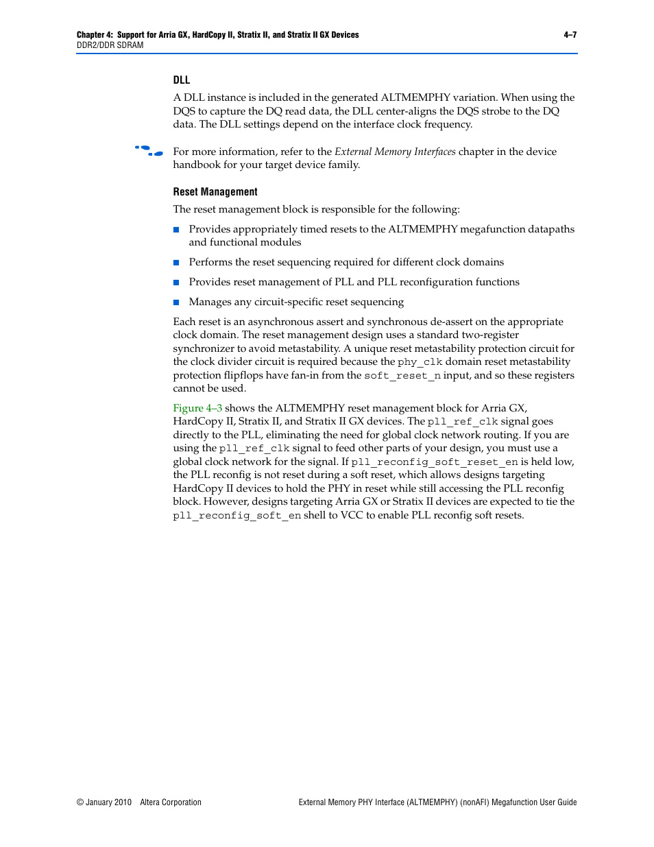Altera External Memory PHY Interface User Manual | Page 75 / 83