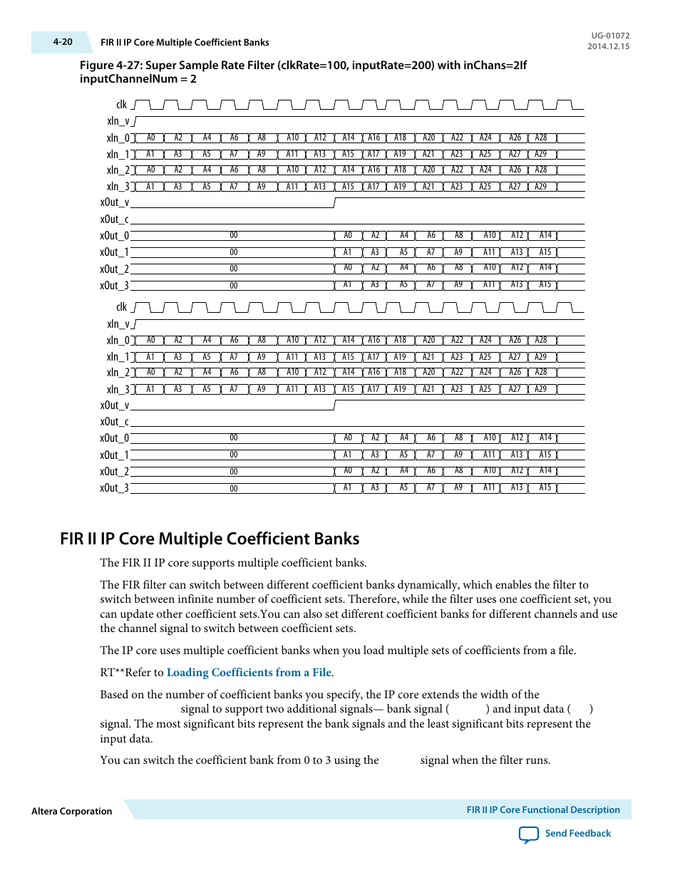 Fir ii ip core multiple coefficient banks, Fir ii ip core multiple coefficient banks -20 | Altera FIR Compiler II MegaCore Function User Manual | Page 53 / 57