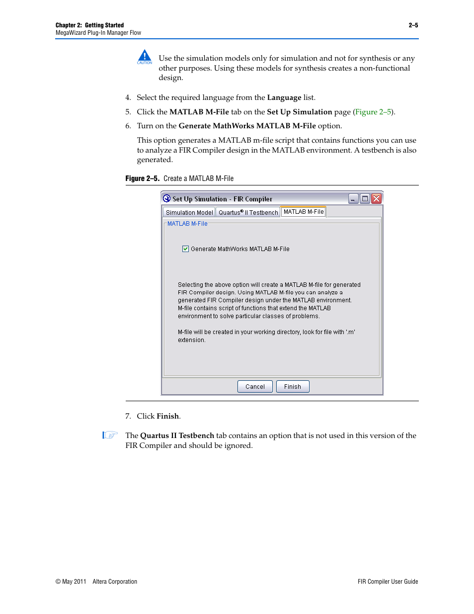 Altera FIR Compiler User Manual | Page 19 / 76