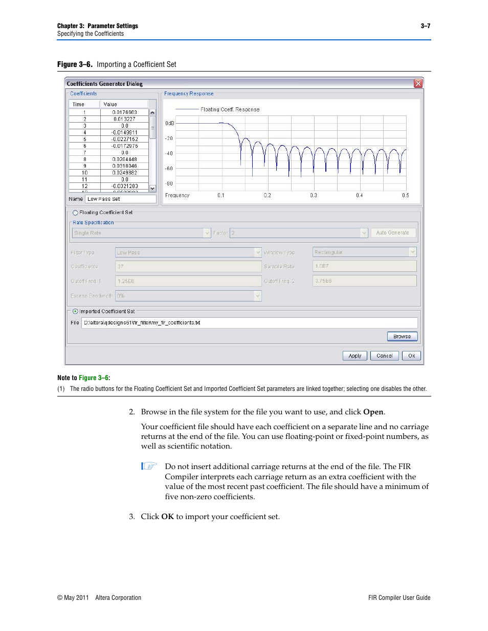 Altera FIR Compiler User Manual | Page 31 / 76