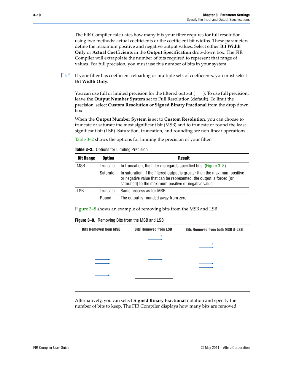 Altera FIR Compiler User Manual | Page 34 / 76