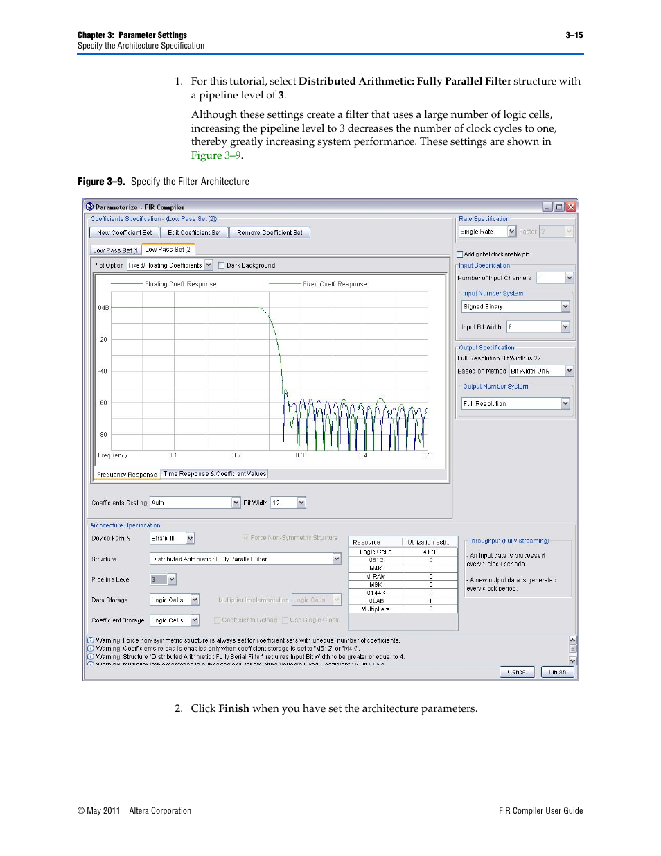 Altera FIR Compiler User Manual | Page 39 / 76