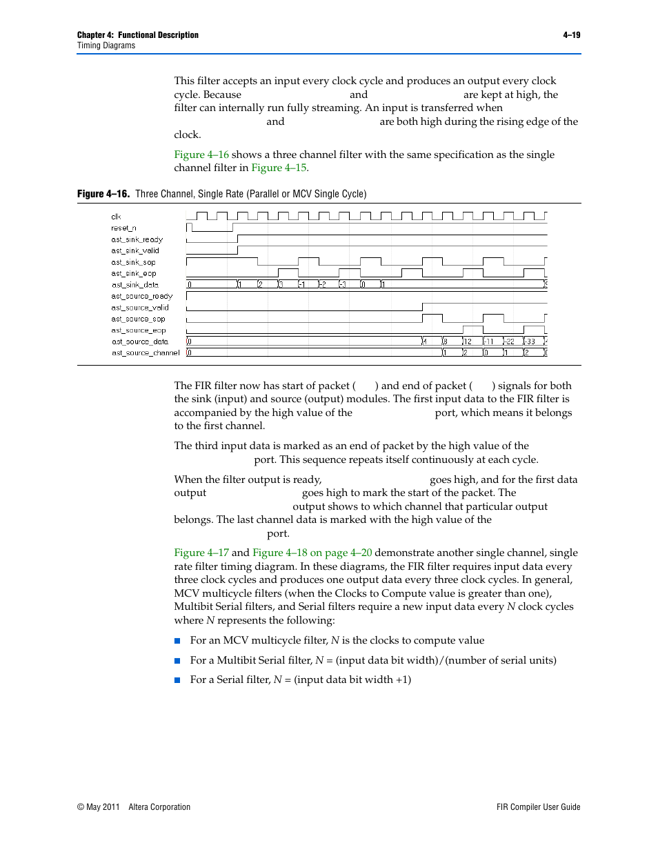 Altera FIR Compiler User Manual | Page 61 / 76