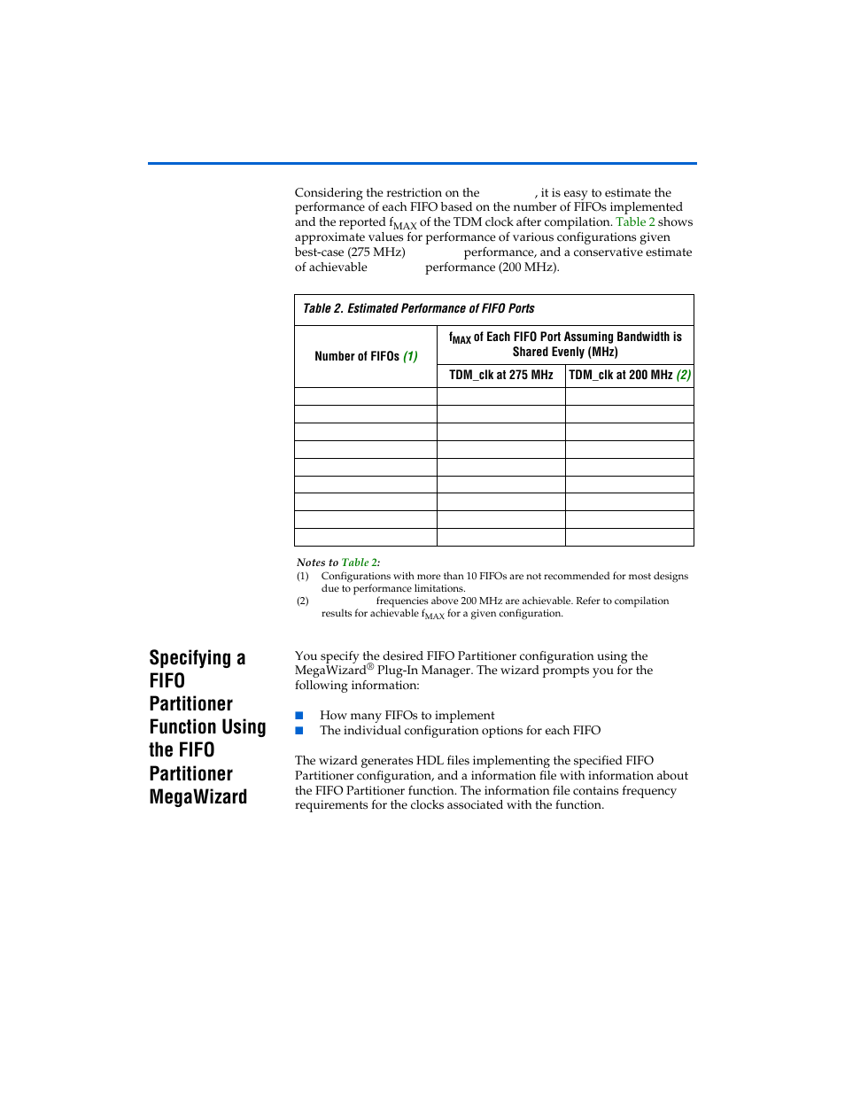 Altera First-In-First-Out Partitioner User Manual | Page 10 / 22