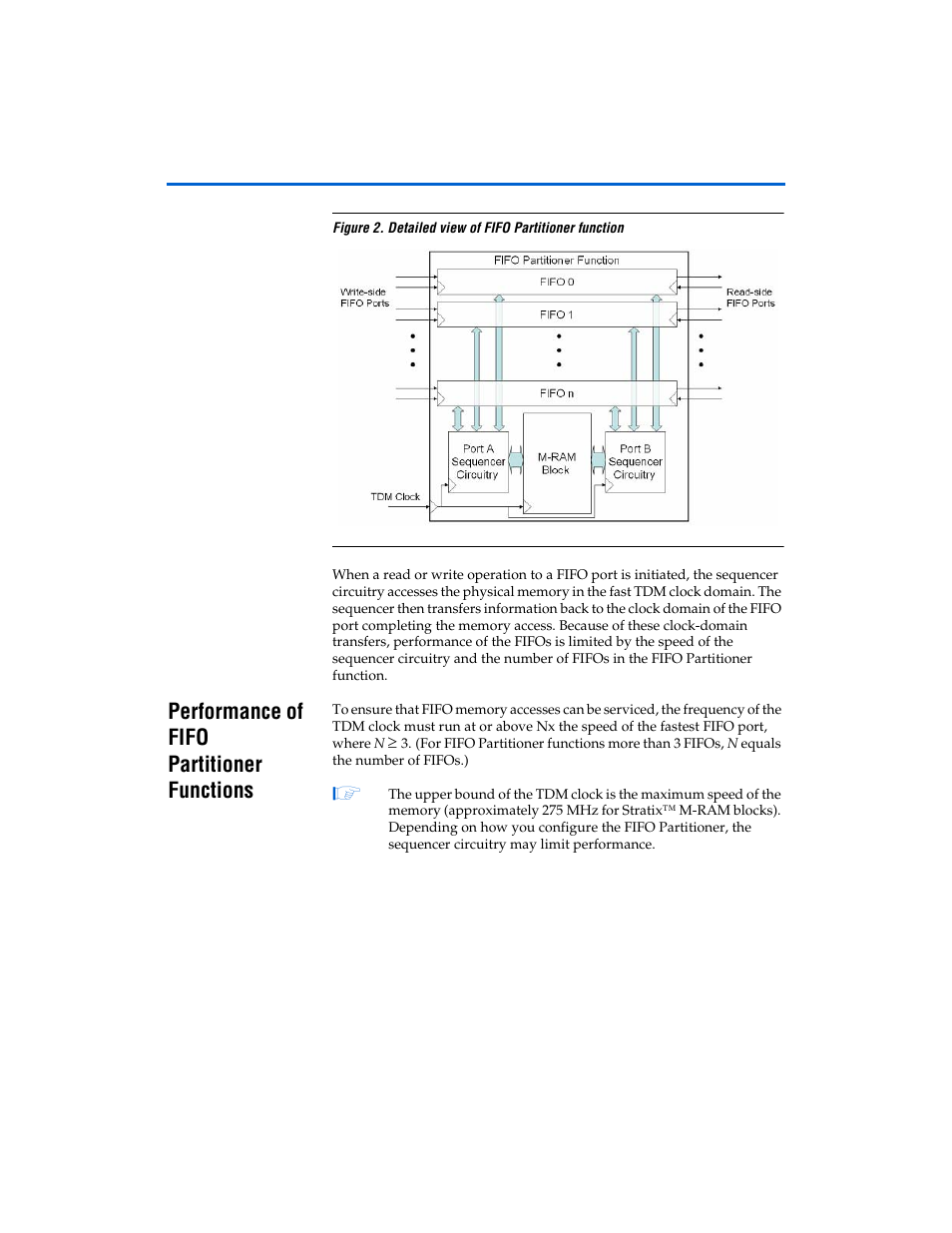 Performance of fifo partitioner functions, Figure 2 | Altera First-In-First-Out Partitioner User Manual | Page 9 / 22