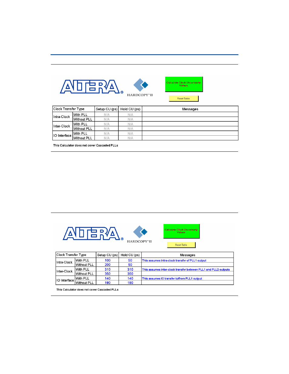 Altera HardCopy II Clock Uncertainty Calculator User Manual | Page 21 / 62