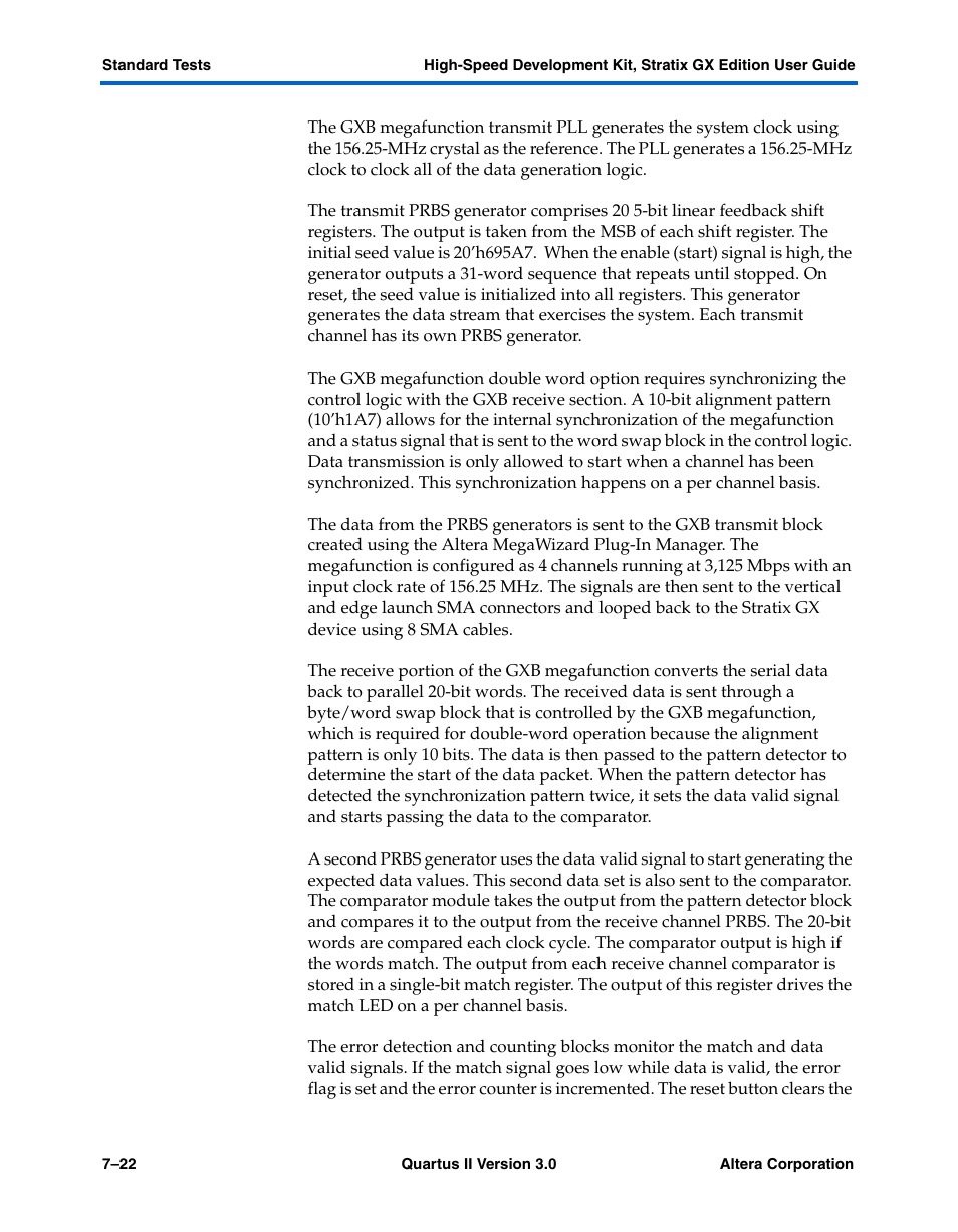 Altera High-Speed Development Kit, Stratix GX Edition User Manual | Page 104 / 140