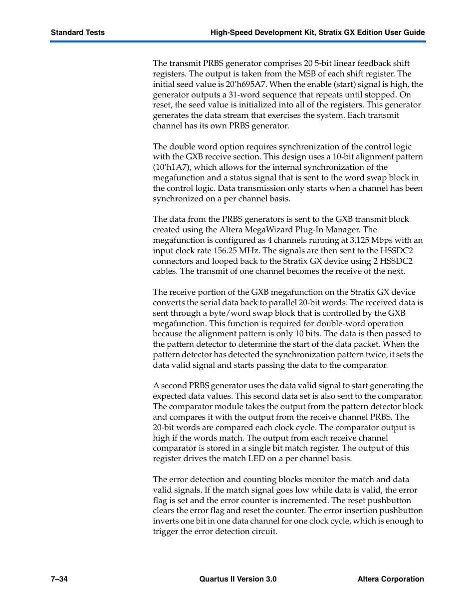 Altera High-Speed Development Kit, Stratix GX Edition User Manual | Page 116 / 140