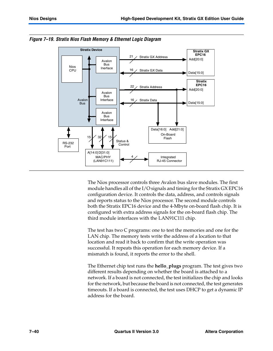 Altera High-Speed Development Kit, Stratix GX Edition User Manual | Page 122 / 140