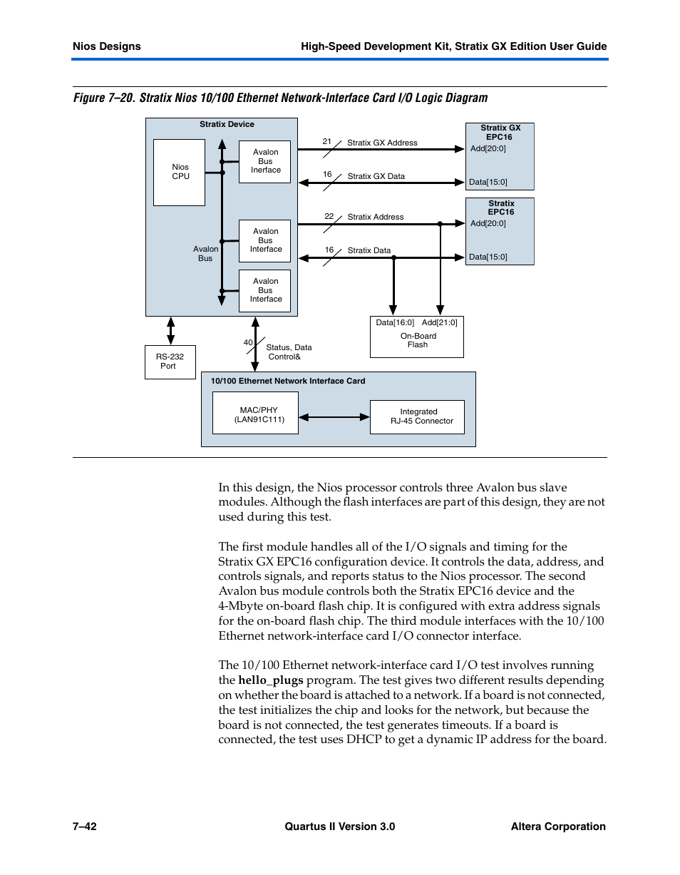 Altera High-Speed Development Kit, Stratix GX Edition User Manual | Page 124 / 140