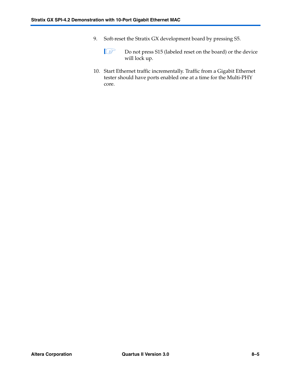 Altera High-Speed Development Kit, Stratix GX Edition User Manual | Page 133 / 140