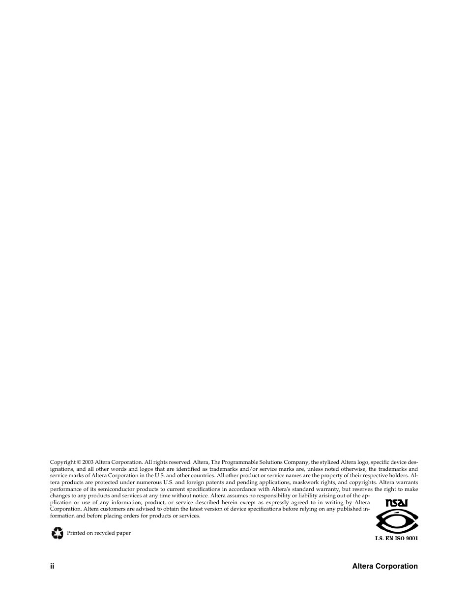 Altera High-Speed Development Kit, Stratix GX Edition User Manual | Page 2 / 140