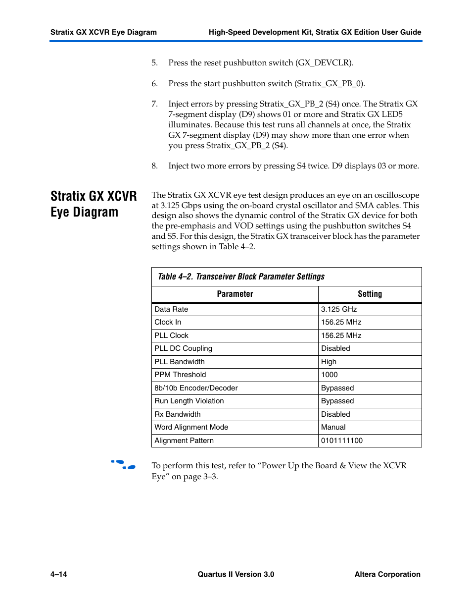 Stratix gx xcvr eye diagram, Stratix gx xcvr eye diagram –14 | Altera High-Speed Development Kit, Stratix GX Edition User Manual | Page 42 / 140