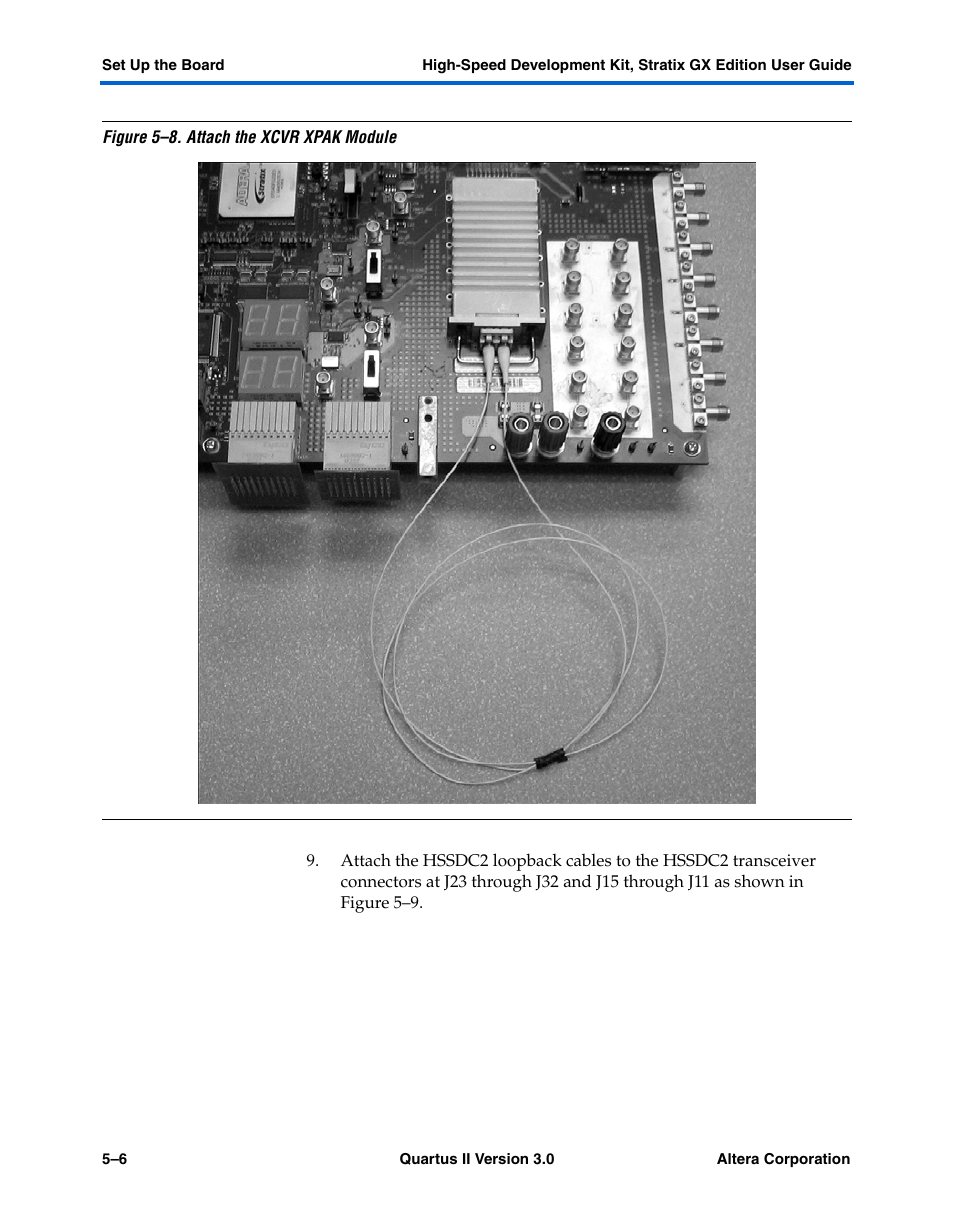 Altera High-Speed Development Kit, Stratix GX Edition User Manual | Page 50 / 140