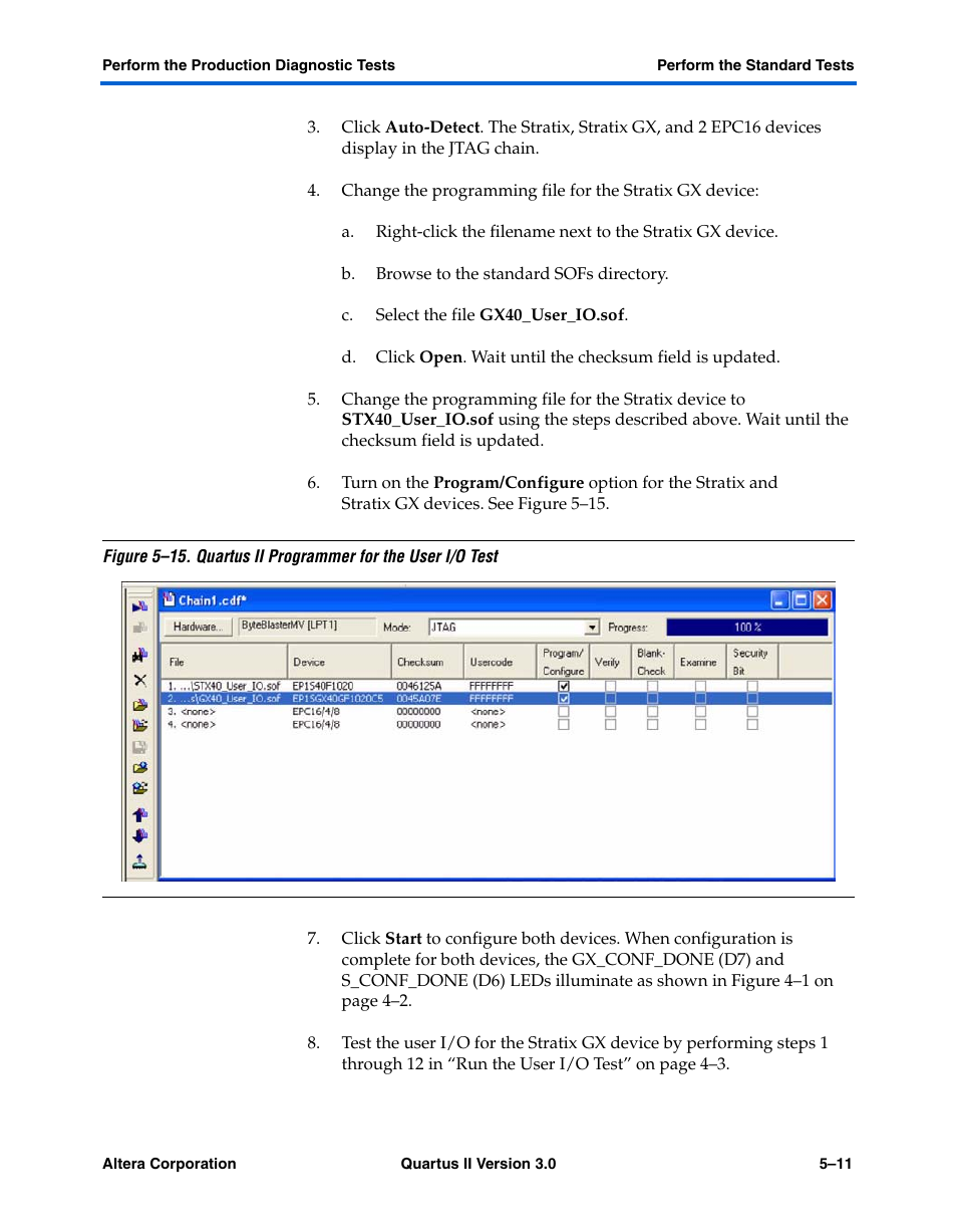 Altera High-Speed Development Kit, Stratix GX Edition User Manual | Page 55 / 140