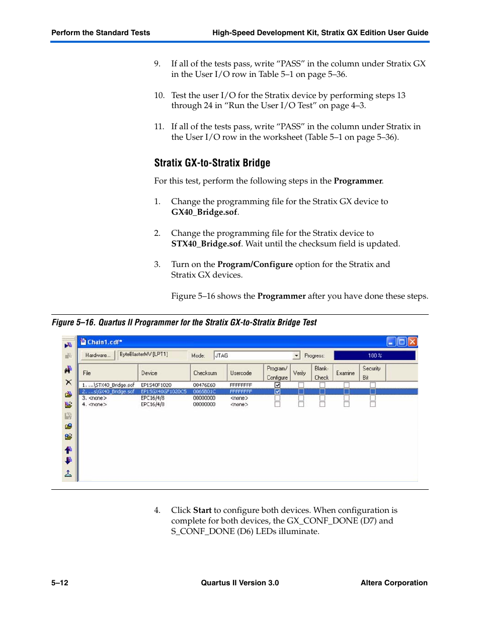 Stratix gx-to-stratix bridge | Altera High-Speed Development Kit, Stratix GX Edition User Manual | Page 56 / 140