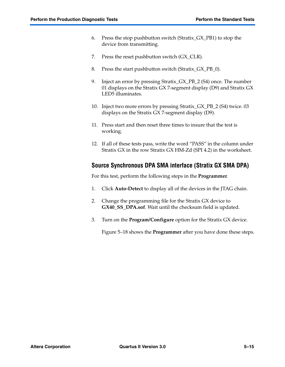 Altera High-Speed Development Kit, Stratix GX Edition User Manual | Page 59 / 140