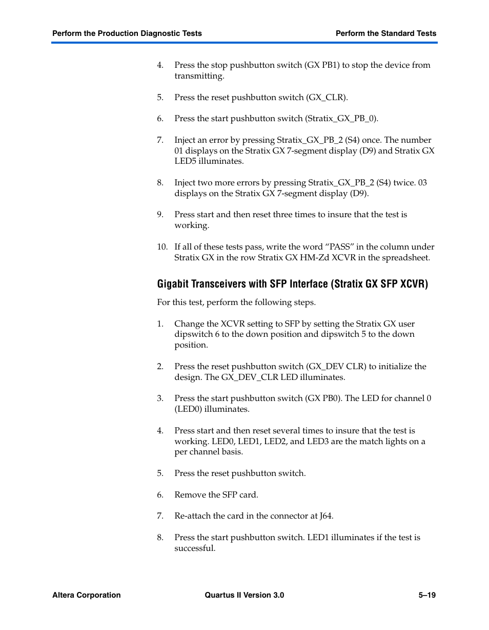 Altera High-Speed Development Kit, Stratix GX Edition User Manual | Page 63 / 140