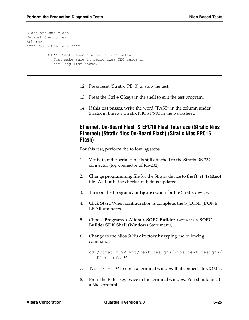Altera High-Speed Development Kit, Stratix GX Edition User Manual | Page 69 / 140