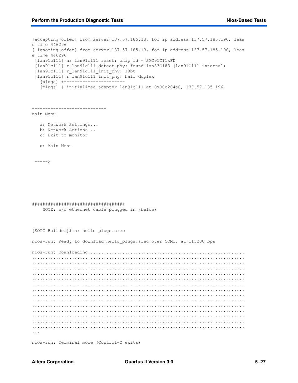Altera High-Speed Development Kit, Stratix GX Edition User Manual | Page 71 / 140
