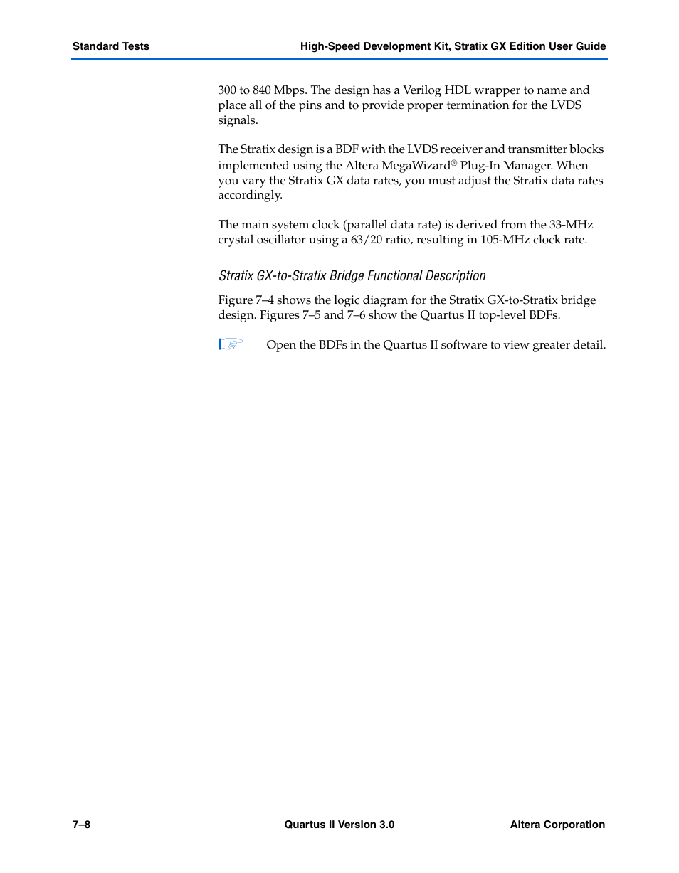 Altera High-Speed Development Kit, Stratix GX Edition User Manual | Page 90 / 140