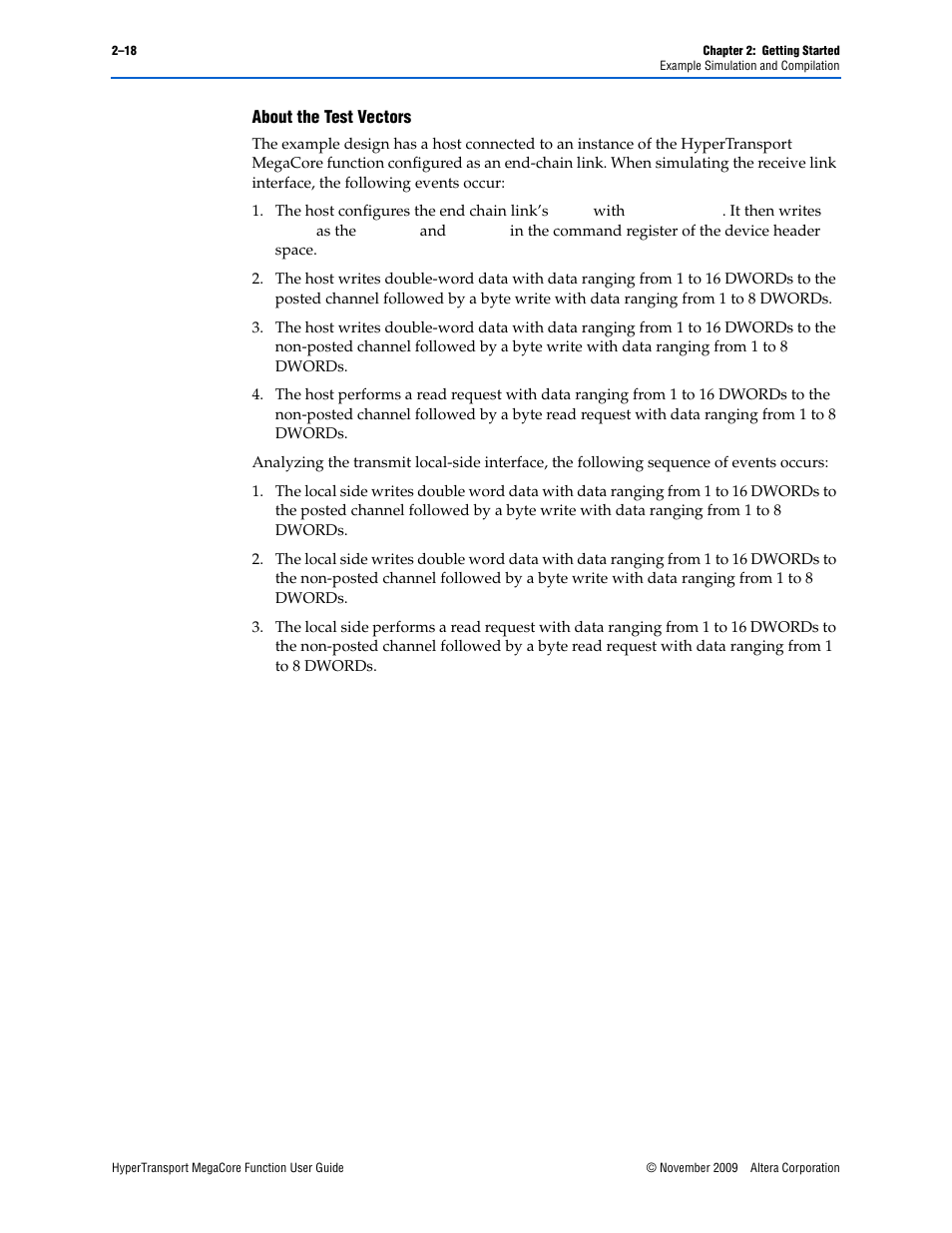 Altera HyperTransport MegaCore Function User Manual | Page 26 / 76