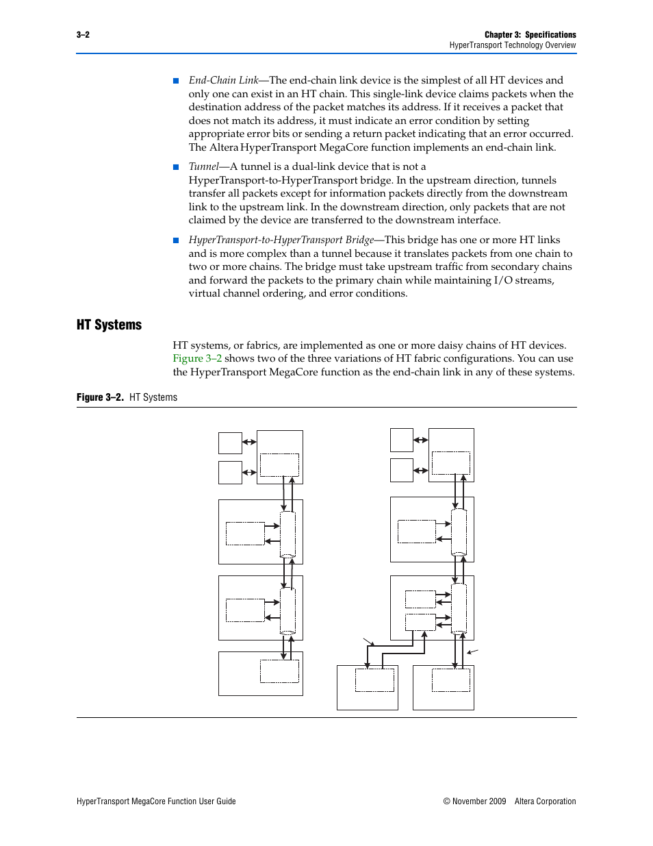 Ht systems, Ht systems –2, Figure 3–2. ht systems | Altera HyperTransport MegaCore Function User Manual | Page 28 / 76