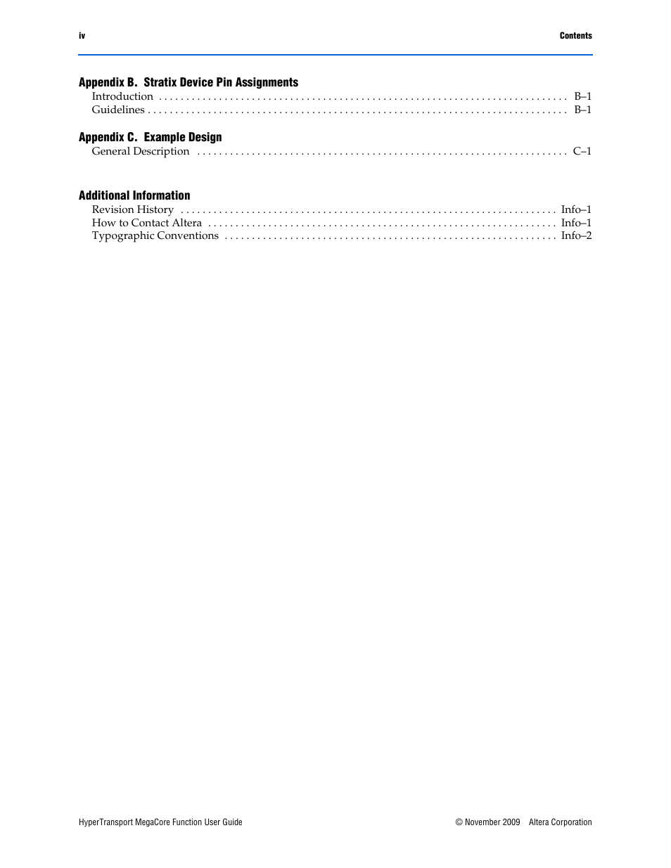 Altera HyperTransport MegaCore Function User Manual | Page 4 / 76
