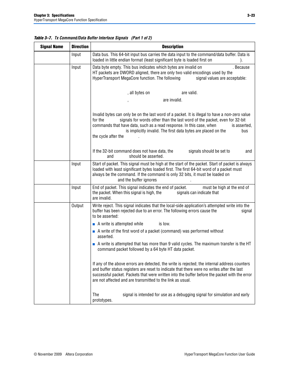 Altera HyperTransport MegaCore Function User Manual | Page 49 / 76
