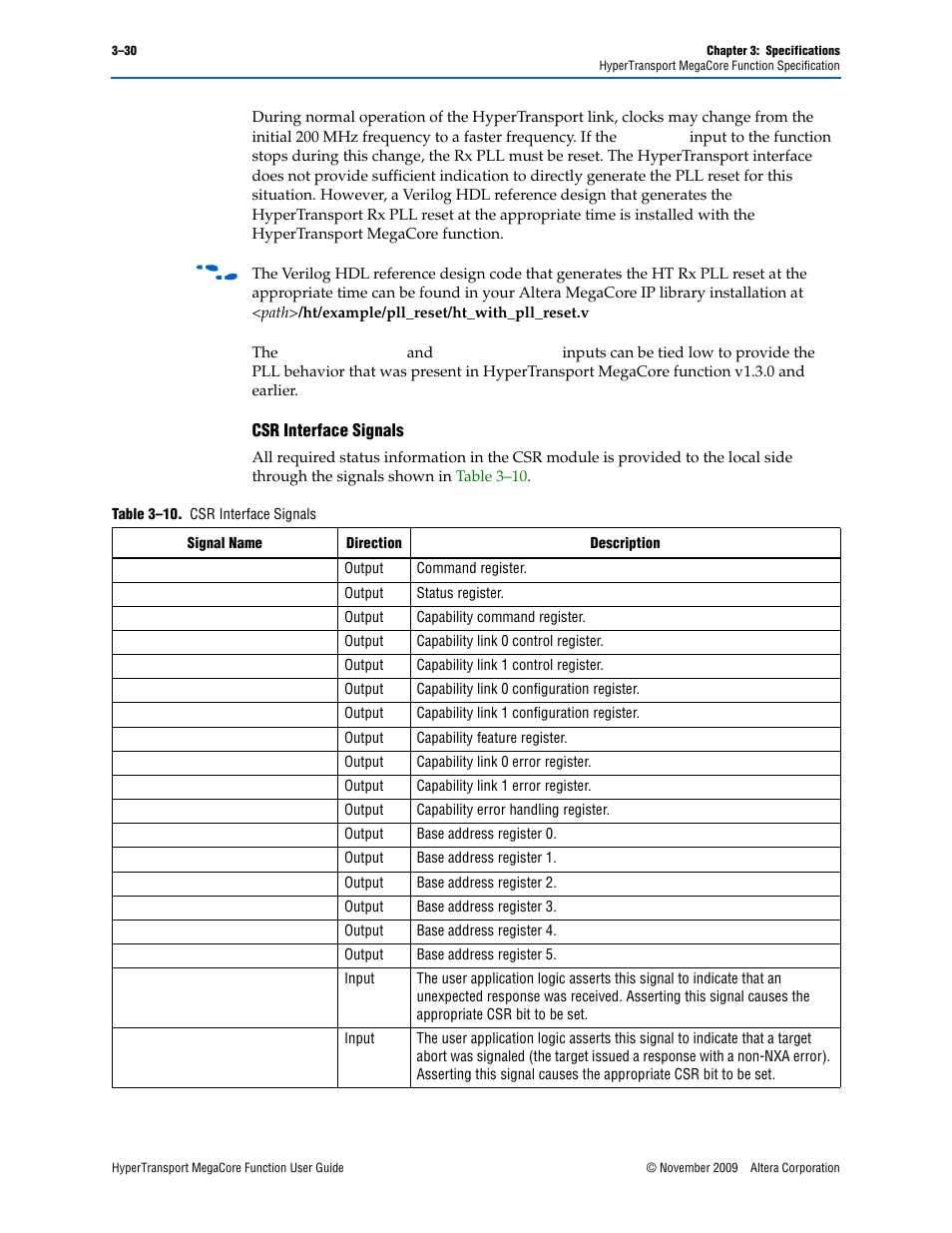 Altera HyperTransport MegaCore Function User Manual | Page 56 / 76
