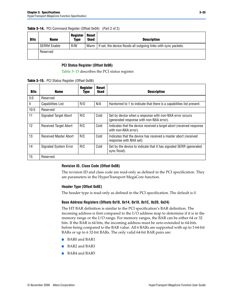 Altera HyperTransport MegaCore Function User Manual | Page 59 / 76