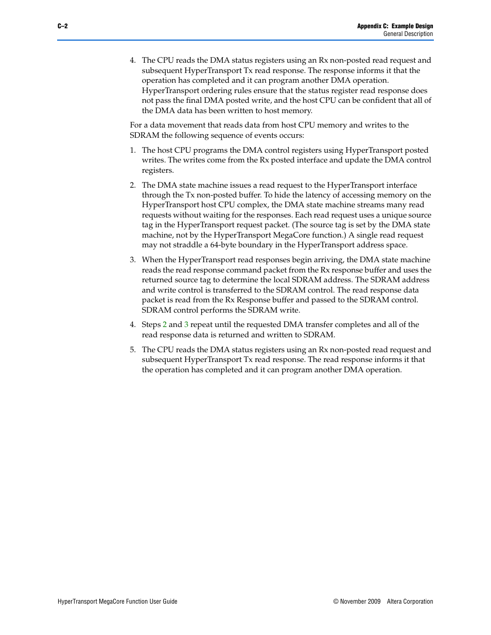 Altera HyperTransport MegaCore Function User Manual | Page 74 / 76