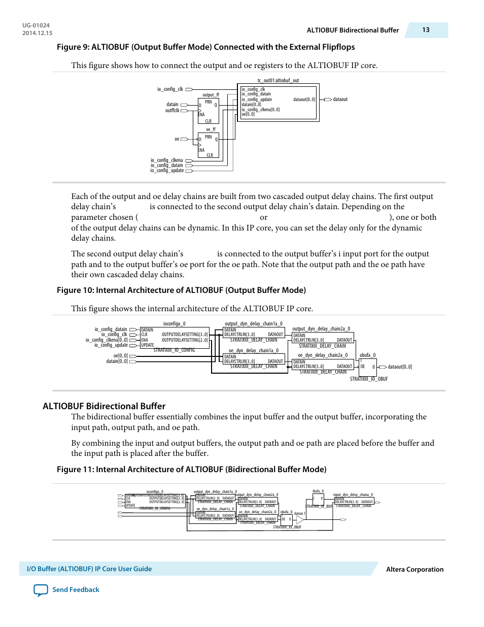 Altiobuf bidirectional buffer | Altera I/O Buffer (ALTIOBUF) IP Core User Manual | Page 13 / 30