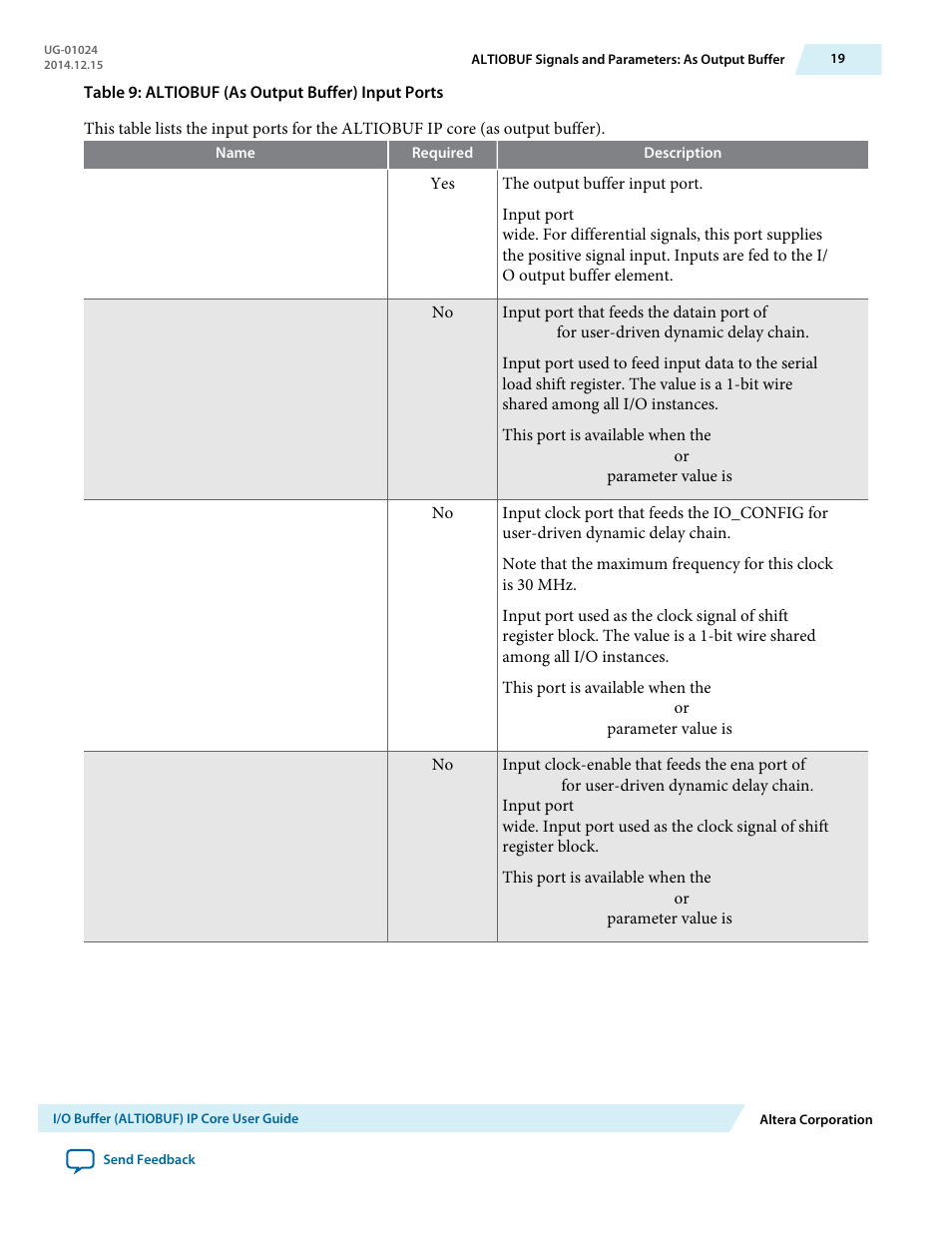Altera I/O Buffer (ALTIOBUF) IP Core User Manual | Page 19 / 30
