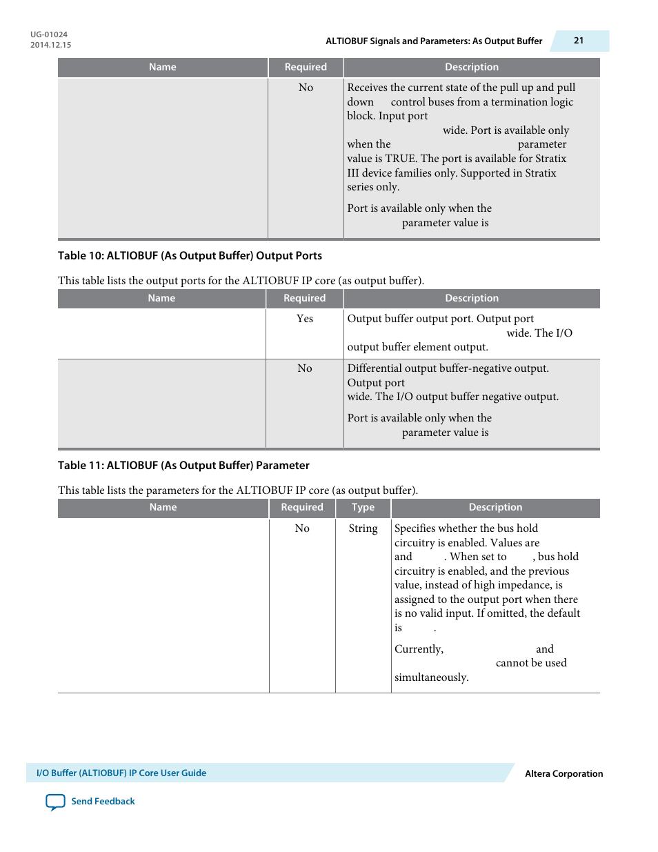 Altera I/O Buffer (ALTIOBUF) IP Core User Manual | Page 21 / 30