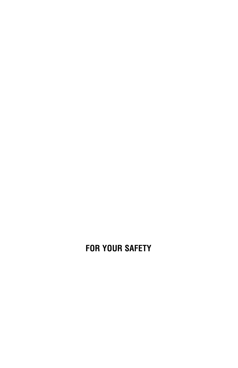 For your safety | Cuisinart MP-14N Series User Manual | Page 21 / 24