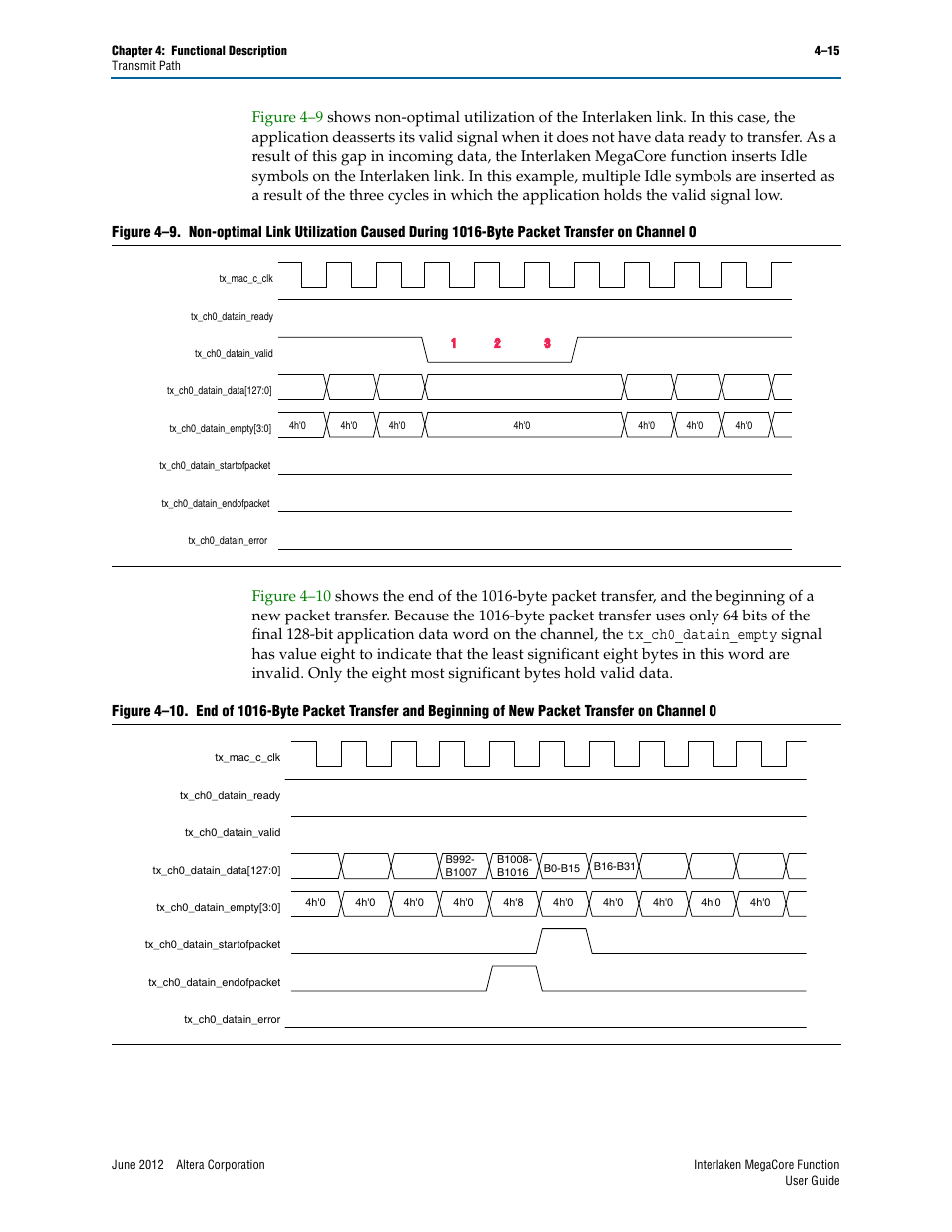 Figure 4–10, Figure 4–9, Shows | Altera Interlaken MegaCore Function User Manual | Page 41 / 90