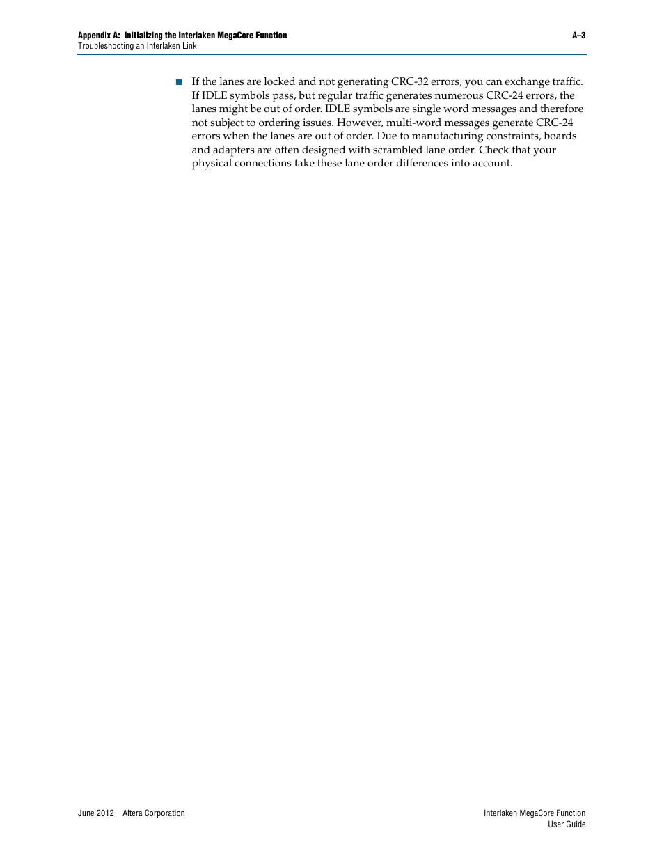Altera Interlaken MegaCore Function User Manual | Page 71 / 90