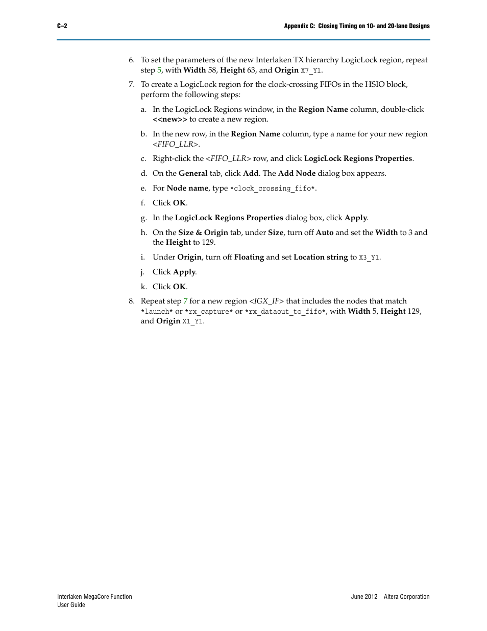 Altera Interlaken MegaCore Function User Manual | Page 82 / 90