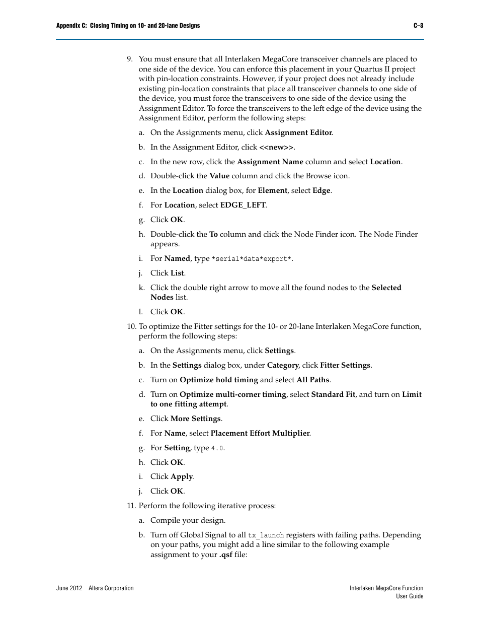 Altera Interlaken MegaCore Function User Manual | Page 83 / 90