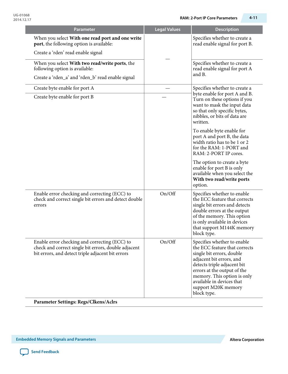 Altera Internal Memory (RAM and ROM) IP Core User Manual | Page 36 / 57