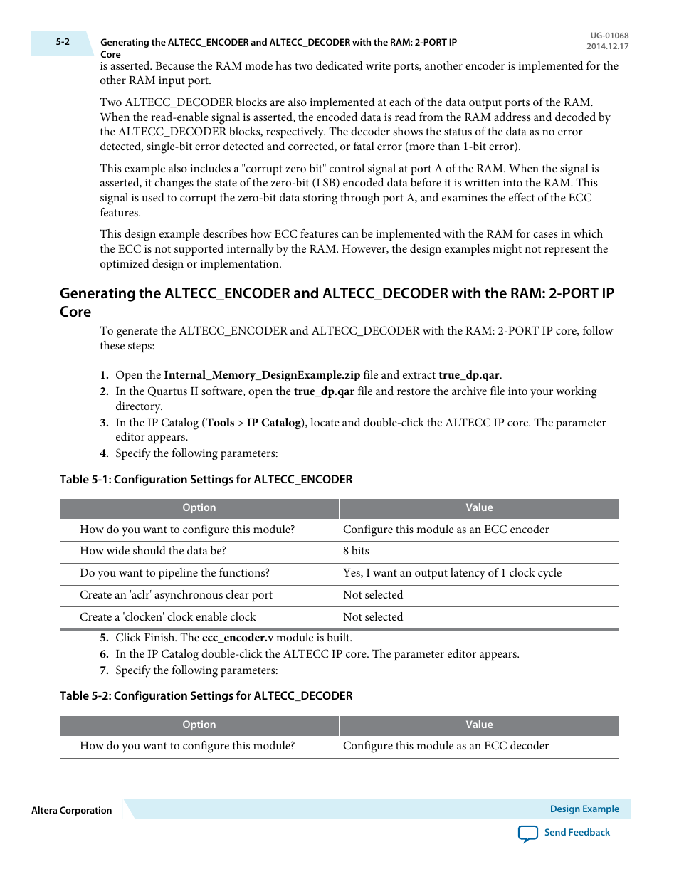 Port ip core -2 | Altera Internal Memory (RAM and ROM) IP Core User Manual | Page 48 / 57