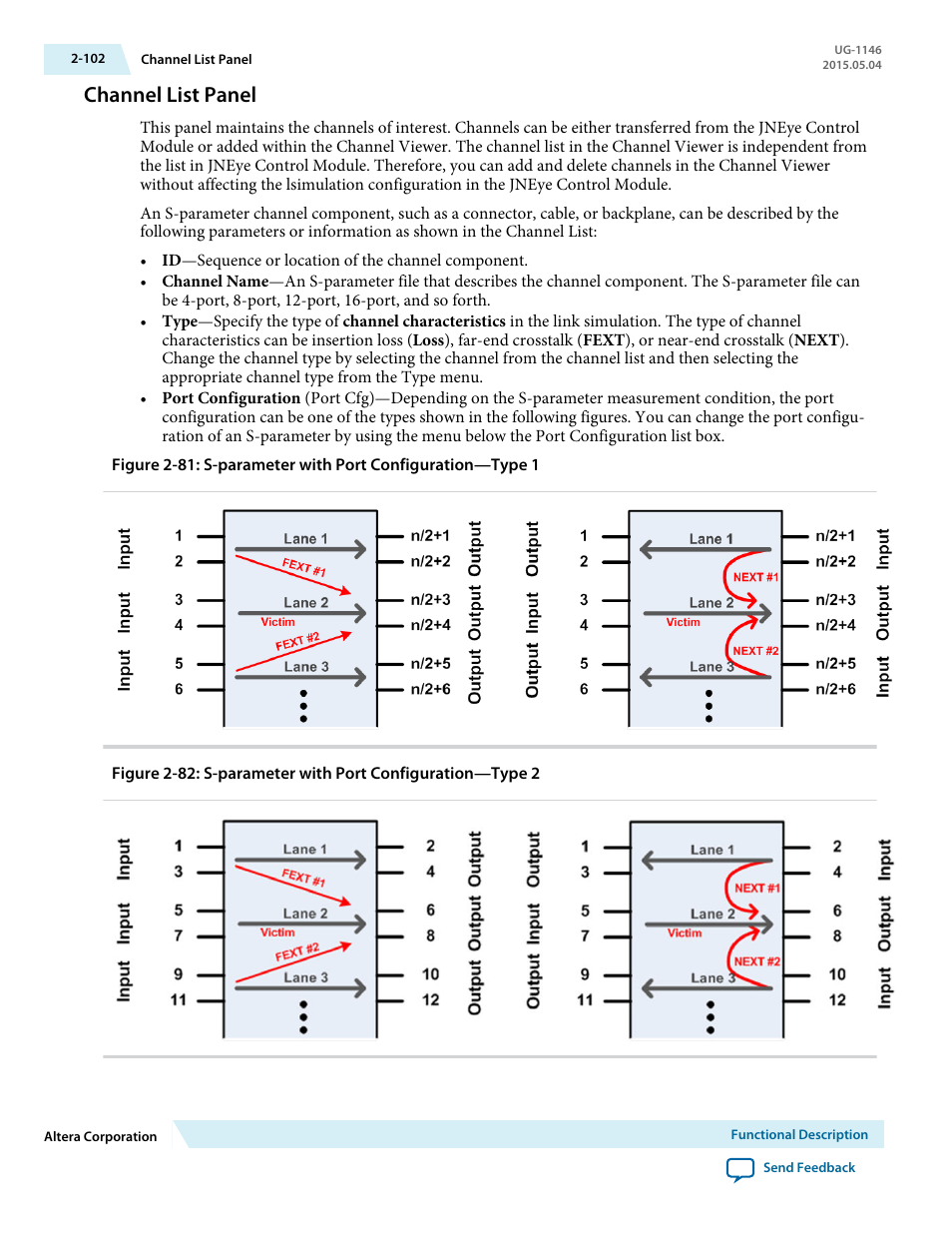 Channel list panel, Channel list panel -102 | Altera JNEye User Manual | Page 108 / 194