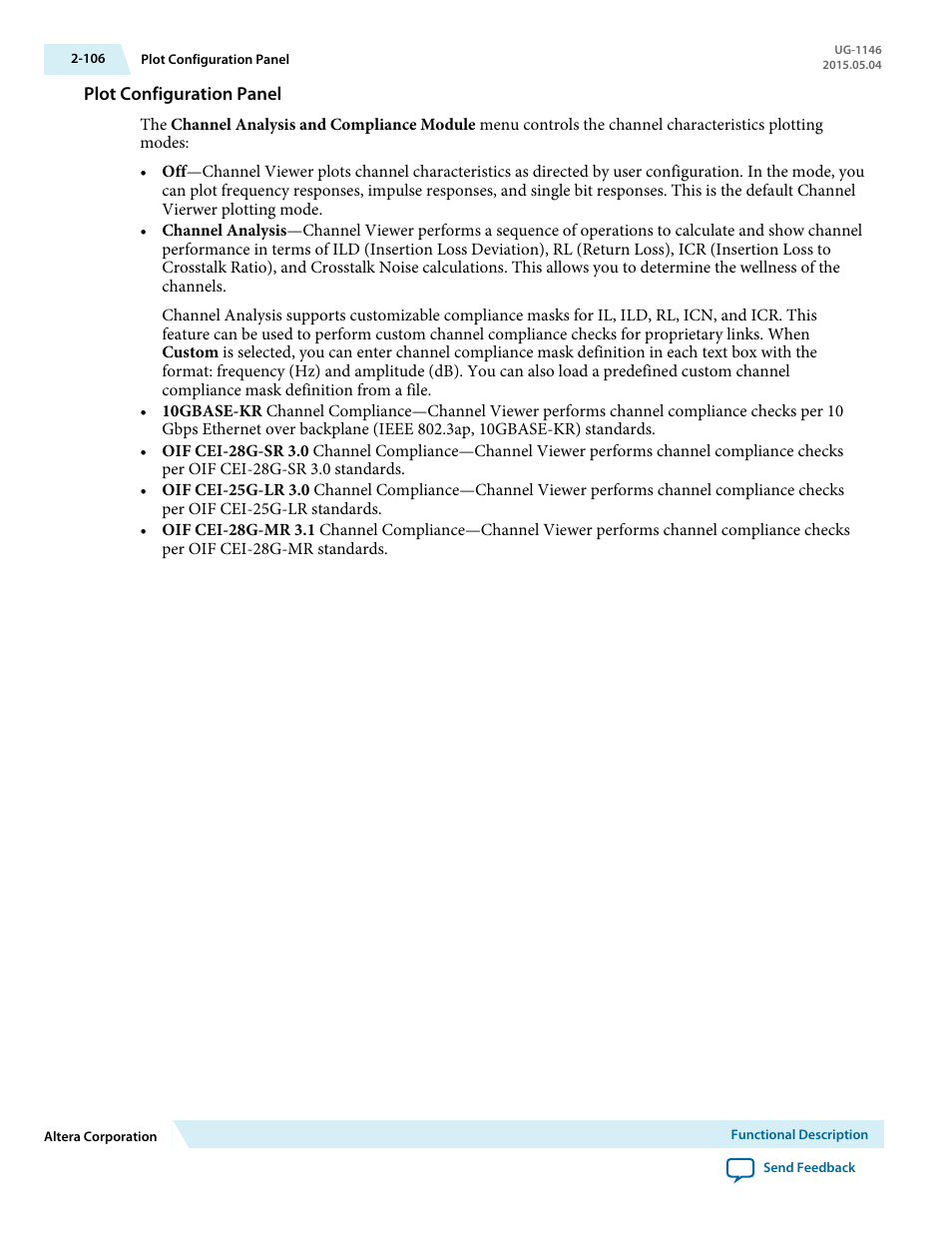 Plot configuration panel | Altera JNEye User Manual | Page 112 / 194