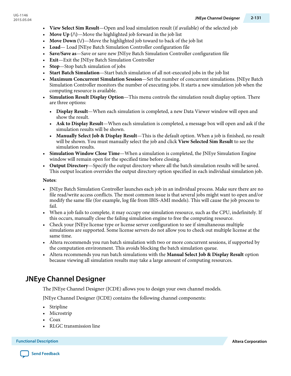 Jneye channel designer, Jneye channel designer -131 | Altera JNEye User Manual | Page 137 / 194